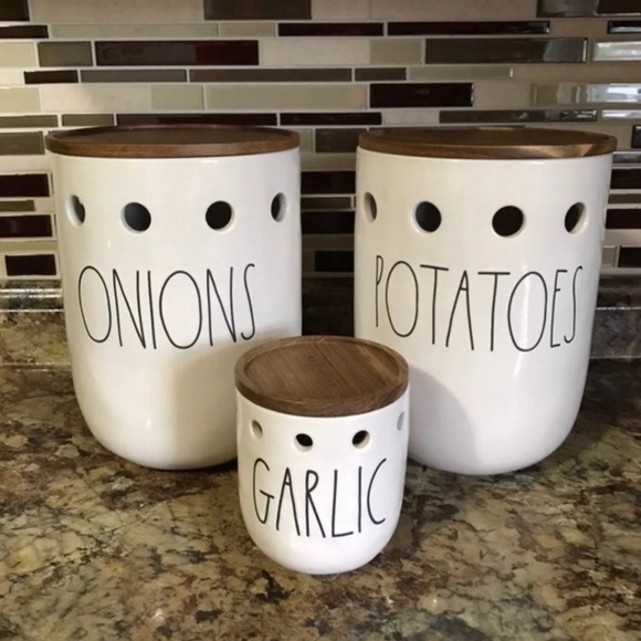 Rae Dunn Kitchen Rae Dunn Set Potatoes Onions Garlic Poshmark